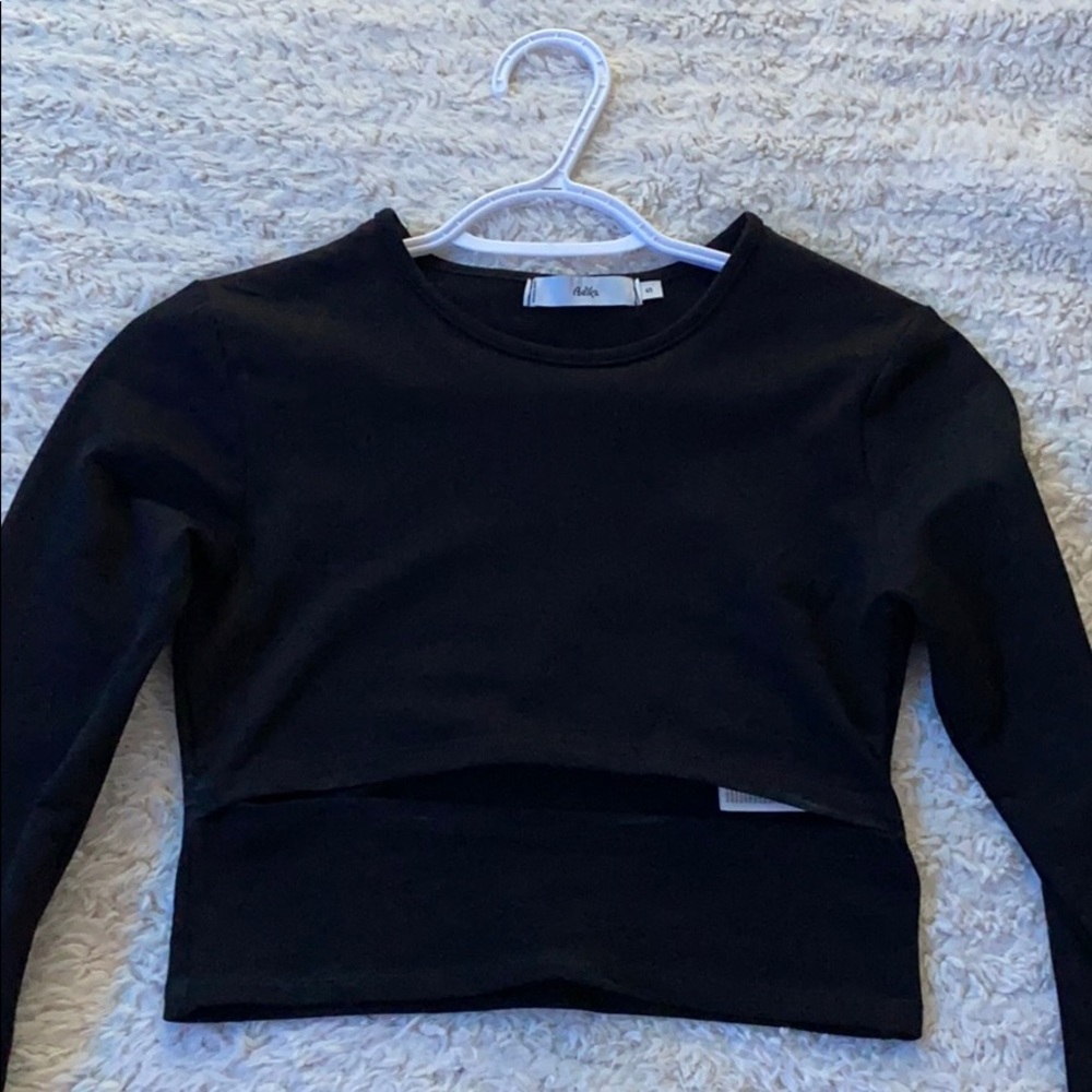 adika slit long sleeve top